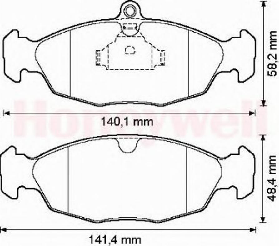 BENDIX 571924B - Brake Pad Set, disc brake car-mod.net