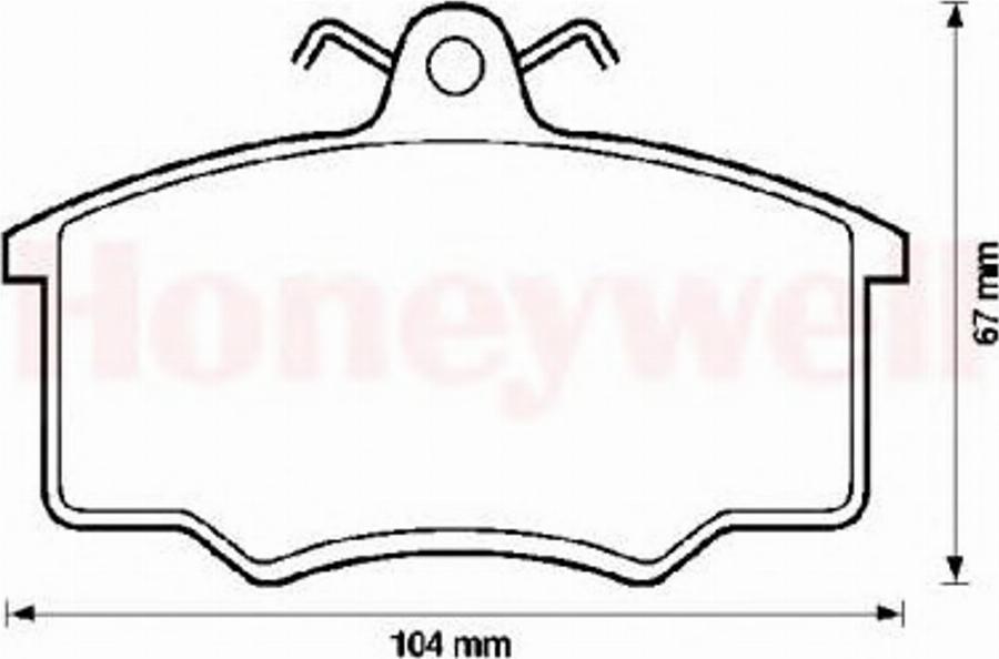 BENDIX 571491X - Brake Pad Set, disc brake car-mod.net