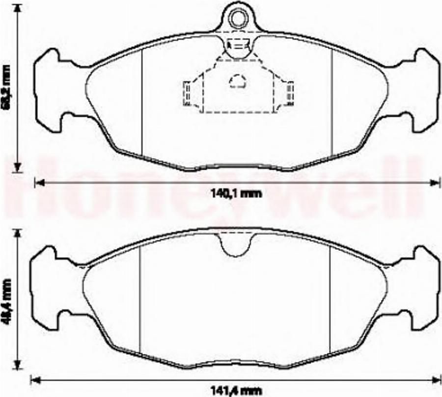 BENDIX 571492B - Brake Pad Set, disc brake car-mod.net