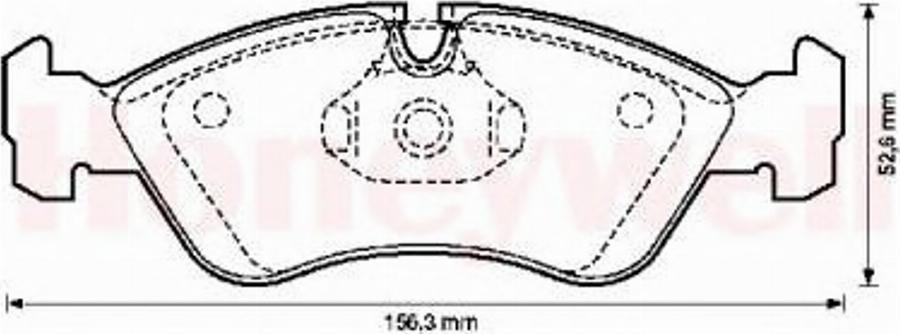 BENDIX 571391B - Brake Pad Set, disc brake car-mod.net