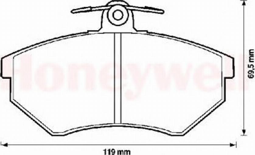 BENDIX 571357B - Brake Pad Set, disc brake car-mod.net