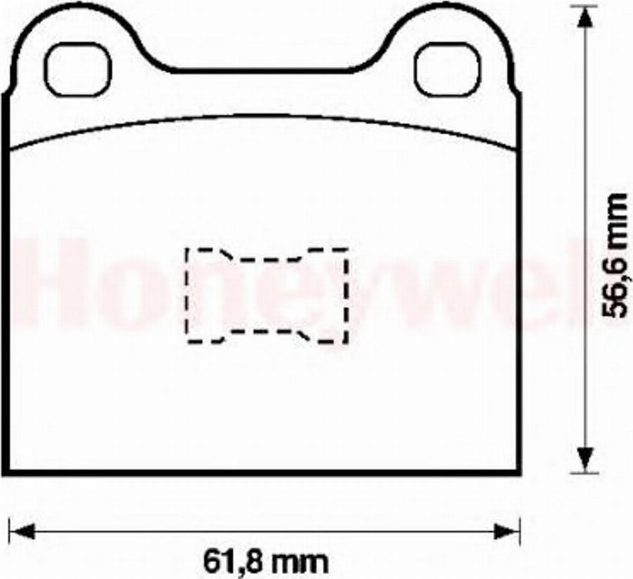 BENDIX 571221B - Brake Pad Set, disc brake car-mod.net