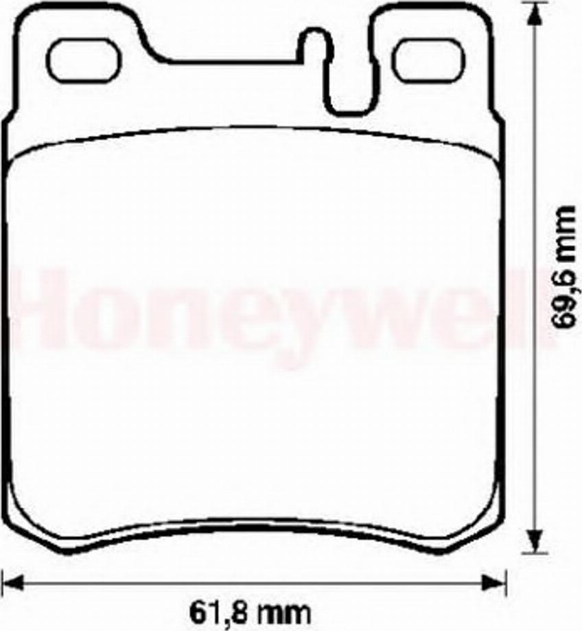 BENDIX 571722B - Brake Pad Set, disc brake car-mod.net