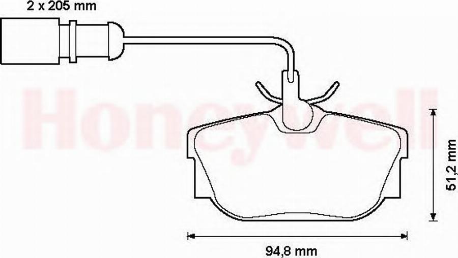 BENDIX 573049B - Brake Pad Set, disc brake car-mod.net