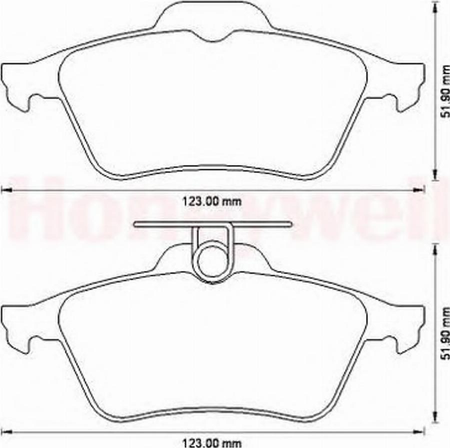 BENDIX 573186B - Brake Pad Set, disc brake car-mod.net