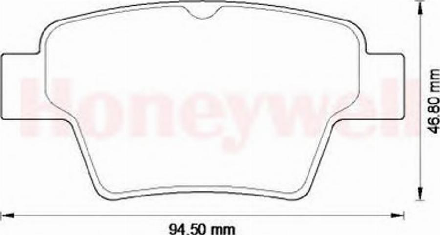 BENDIX 573235B - Brake Pad Set, disc brake car-mod.net