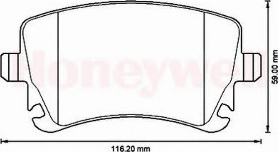 BENDIX 573220B - Brake Pad Set, disc brake car-mod.net