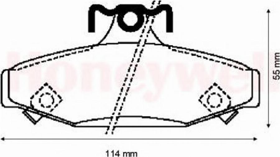 BENDIX 572417B - Brake Pad Set, disc brake car-mod.net