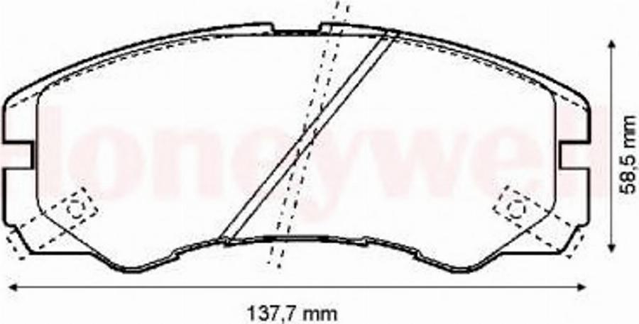 BENDIX 572348B - Brake Pad Set, disc brake car-mod.net