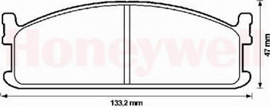 BENDIX 572335B - Brake Pad Set, disc brake car-mod.net