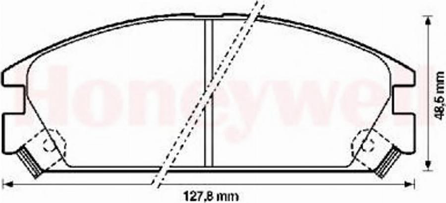 BENDIX 572288B - Brake Pad Set, disc brake car-mod.net