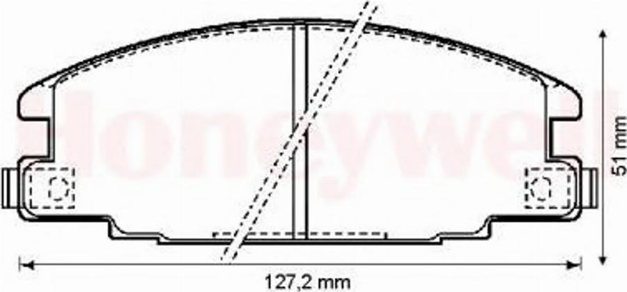 BENDIX 572271B - Brake Pad Set, disc brake car-mod.net