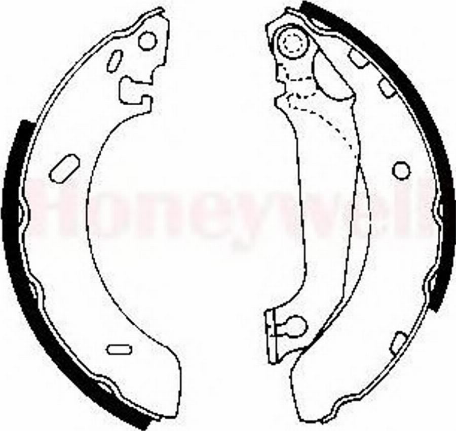 BENDIX 361556 B - Drum Brake Shoe Set car-mod.net