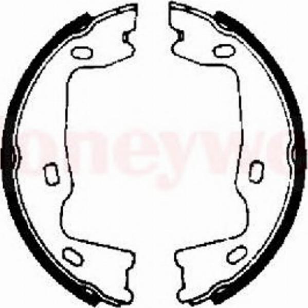 BENDIX 361174 B - Brake Shoe Set, parking brake car-mod.net