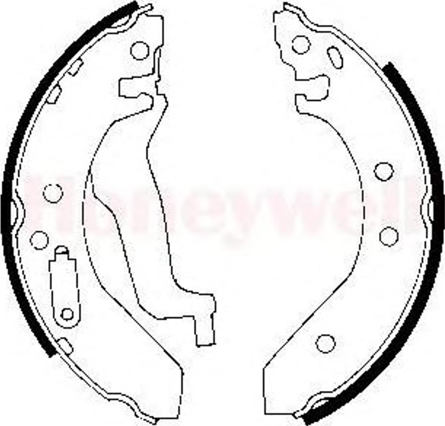 BENDIX 361352 B - Drum Brake Shoe Set car-mod.net