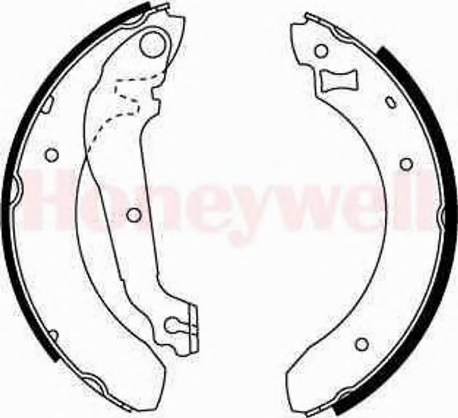 BENDIX 361302B - Drum Brake Shoe Set car-mod.net