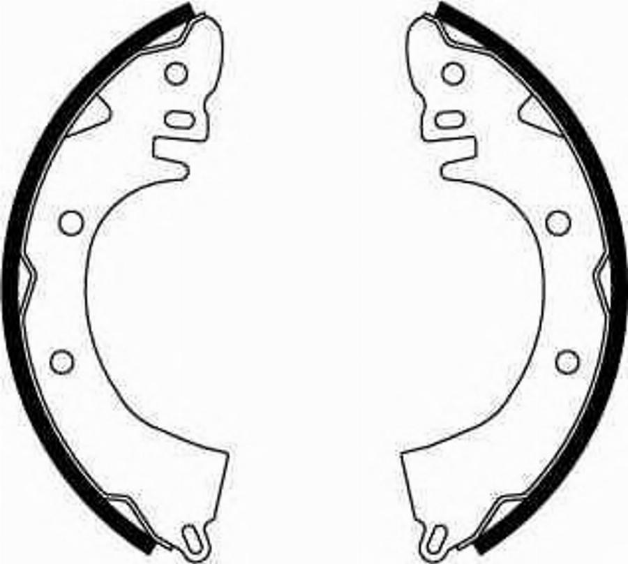 BENDIX 361378B - Drum Brake Shoe Set car-mod.net