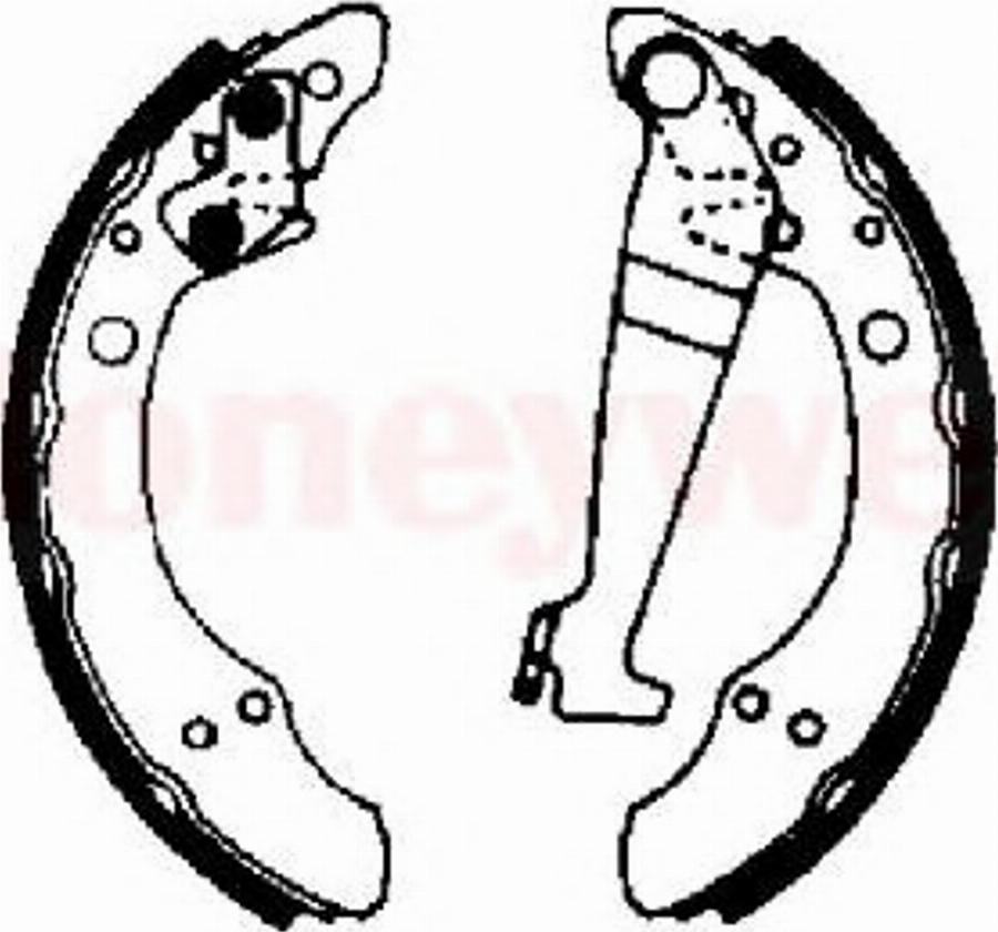 BENDIX 361260 B - Drum Brake Shoe Set car-mod.net