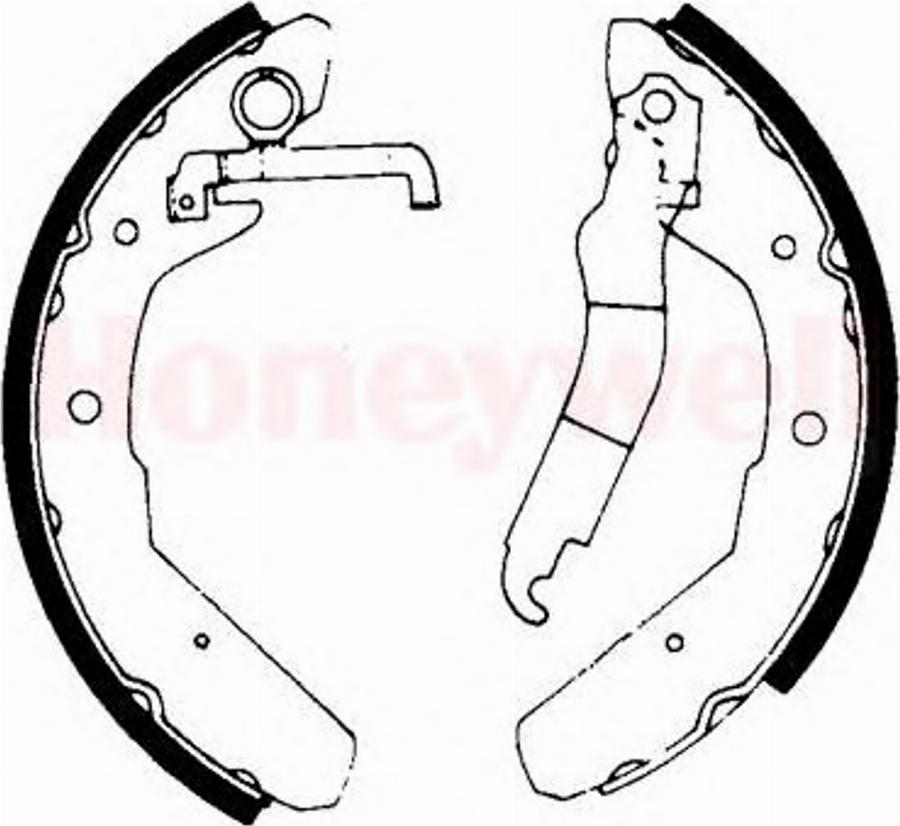 BENDIX 361271 B - Drum Brake Shoe Set car-mod.net