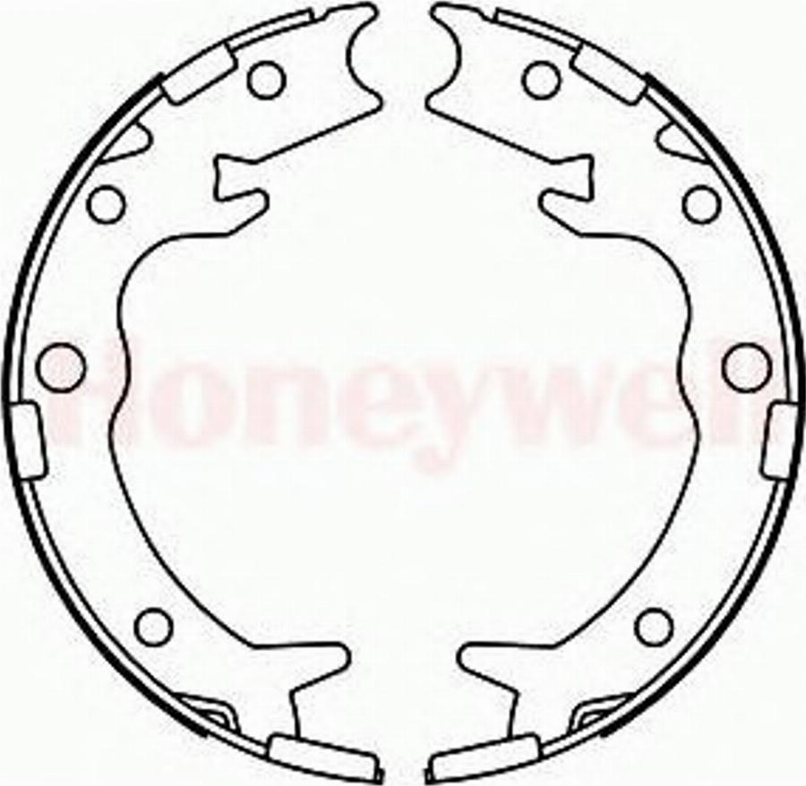 BENDIX 362434 B - Brake Shoe Set, parking brake car-mod.net