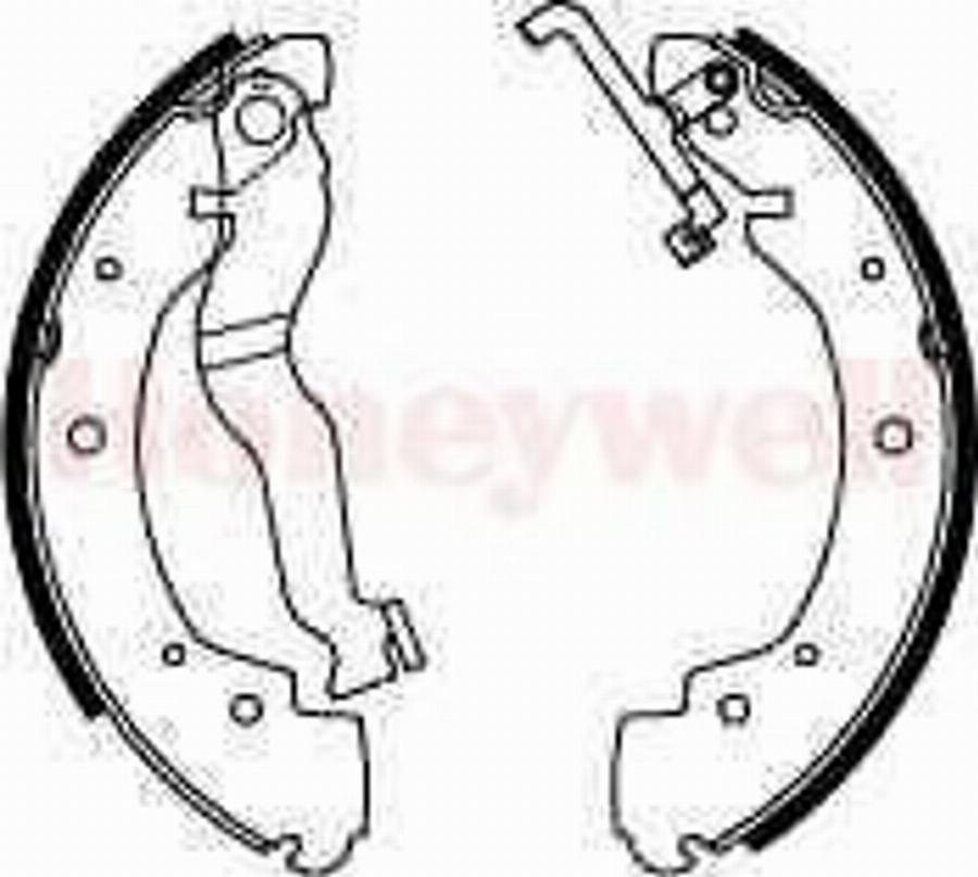 BENDIX 362019 B - Drum Brake Shoe Set car-mod.net