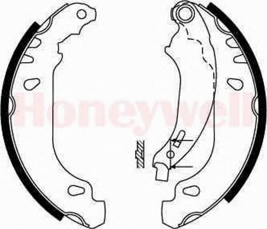BENDIX 362373B - Drum Brake Shoe Set car-mod.net