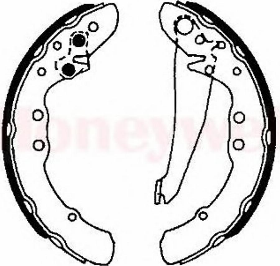 BENDIX 362220 B - Drum Brake Shoe Set car-mod.net