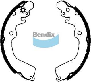 BENDIX BS1699 - Drum Brake Shoe Set car-mod.net
