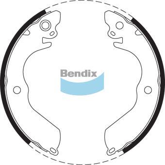 BENDIX BS1681 - Drum Brake Shoe Set car-mod.net