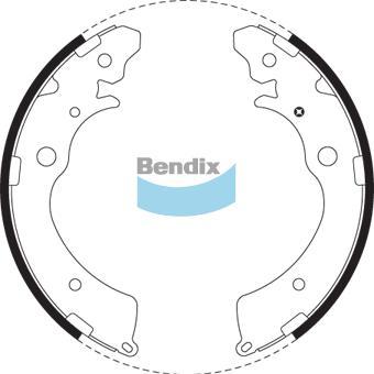 BENDIX BS1764 - Drum Brake Shoe Set car-mod.net
