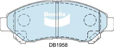 BENDIX DB1958 4WD - Brake Pad Set, disc brake car-mod.net