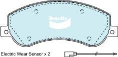 BENDIX DB1915 4WD - Brake Pad Set, disc brake car-mod.net