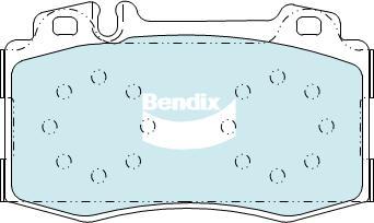 BENDIX DB1453 MKT - Brake Pad Set, disc brake car-mod.net