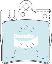 BENDIX DB1457 GCT - Brake Pad Set, disc brake car-mod.net