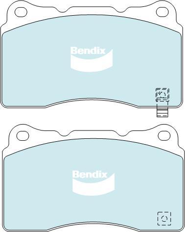 BENDIX DB1678 GCT - Brake Pad Set, disc brake car-mod.net