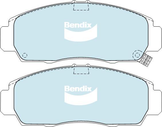BENDIX DB1393 HD - Brake Pad Set, disc brake car-mod.net
