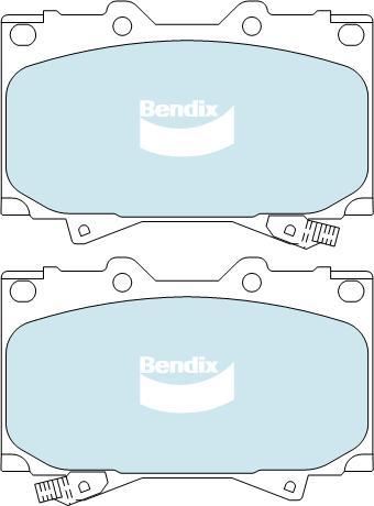 BENDIX DB1365 4WD - Brake Pad Set, disc brake car-mod.net