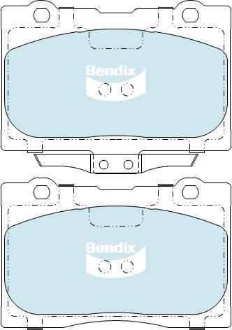 BENDIX DB1735 GCT - Brake Pad Set, disc brake car-mod.net