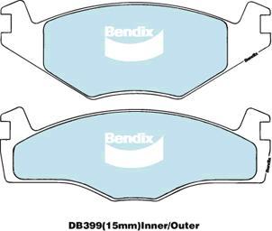 BENDIX DB399 MKT - Brake Pad Set, disc brake car-mod.net
