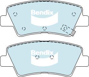 BENDIX DB2076 GCT - Brake Pad Set, disc brake car-mod.net