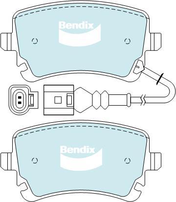 BENDIX DB2192 EURO+ - Brake Pad Set, disc brake car-mod.net