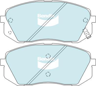 BENDIX DB2174 4WD - Brake Pad Set, disc brake car-mod.net