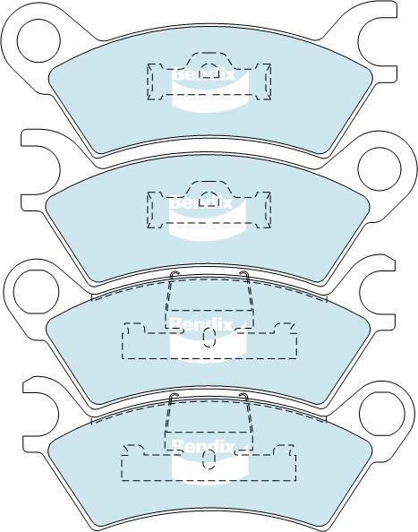 BENDIX DB278 GCT - Brake Pad Set, disc brake car-mod.net