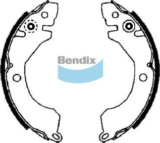 BENDIX DS6674 - Drum Brake Shoe Set car-mod.net