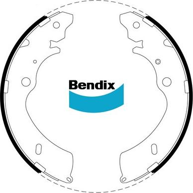 Bendix-AU BS5010 - Drum Brake Shoe Set car-mod.net