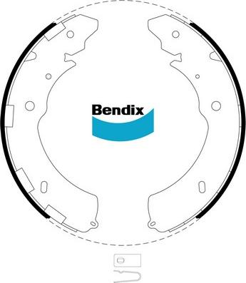 Bendix-AU BS5018 - Drum Brake Shoe Set car-mod.net