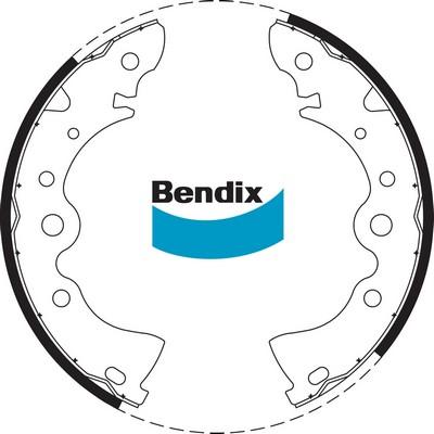 Bendix-AU BS1598 - Drum Brake Shoe Set car-mod.net