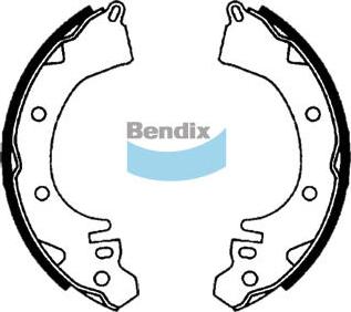Bendix-AU BS1592 - Drum Brake Shoe Set car-mod.net