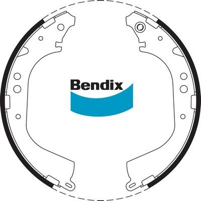 Bendix-AU BS1660 - Drum Brake Shoe Set car-mod.net