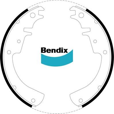Bendix-AU BS1385 - Drum Brake Shoe Set car-mod.net